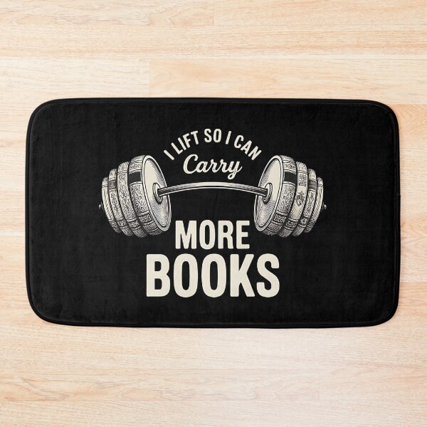 Item preview, I Lift So I Can Carry More Books - Perfect design for a book lover and gym addict who combines a passion for reading with a dedication to workout and strength. designed and sold by ZyziowskyArt.