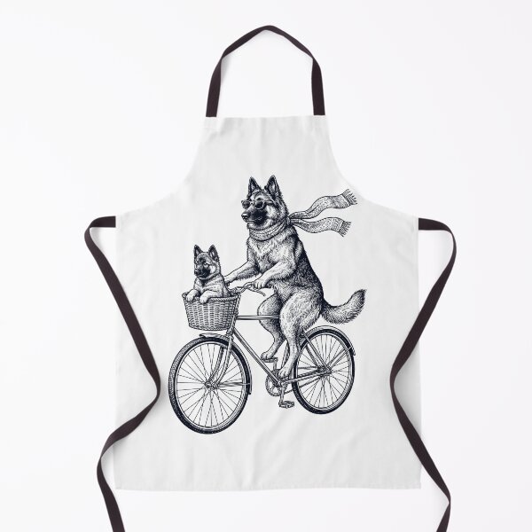 Item preview, Vintage Belgian Tervuren Riding Bike Bicycle Cycling Dog Lover designed and sold by DoodleTortle.