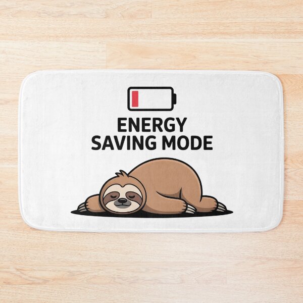 Item preview, Cute Tired Sloth Low Battery Aesthetic Burnout Meme Art designed and sold by Mr-wow.