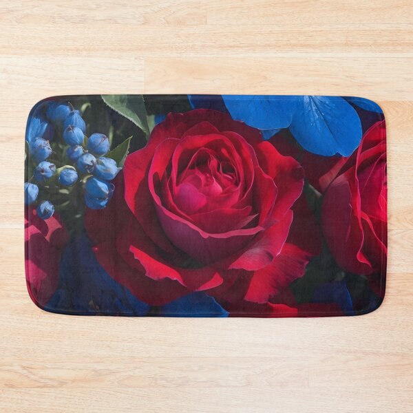 Item preview, Real Boho Flowers Red Blue 3D Texture designed and sold by NK-Studios .