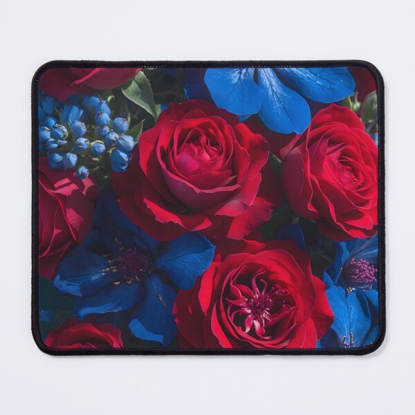 Item preview, Real Boho Flowers Red Blue 3D Texture designed and sold by NK-Studios .