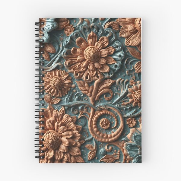 Item preview, 3D Boho Floral Relief Pattern designed and sold by NK-Studios .