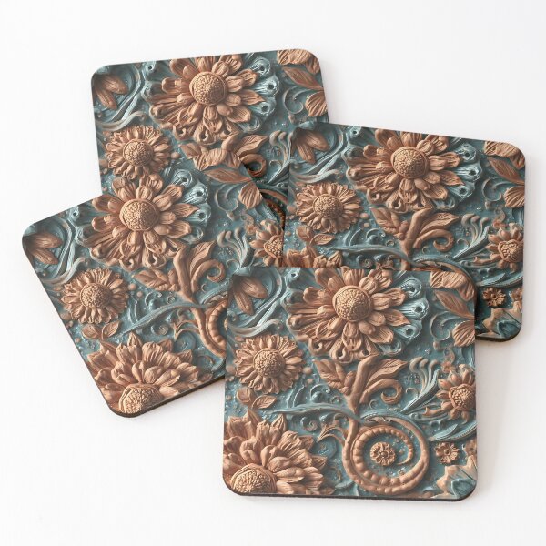 Item preview, 3D Boho Floral Relief Pattern designed and sold by NK-Studios .
