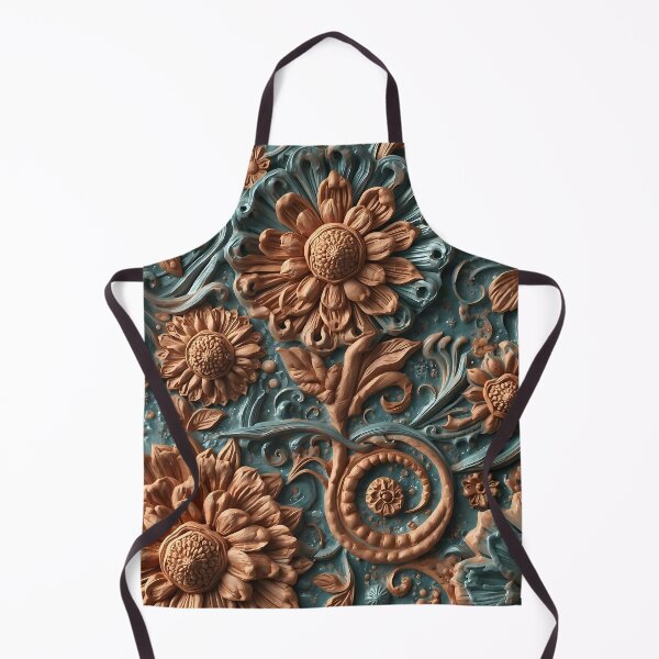 Item preview, 3D Boho Floral Relief Pattern designed and sold by NK-Studios .