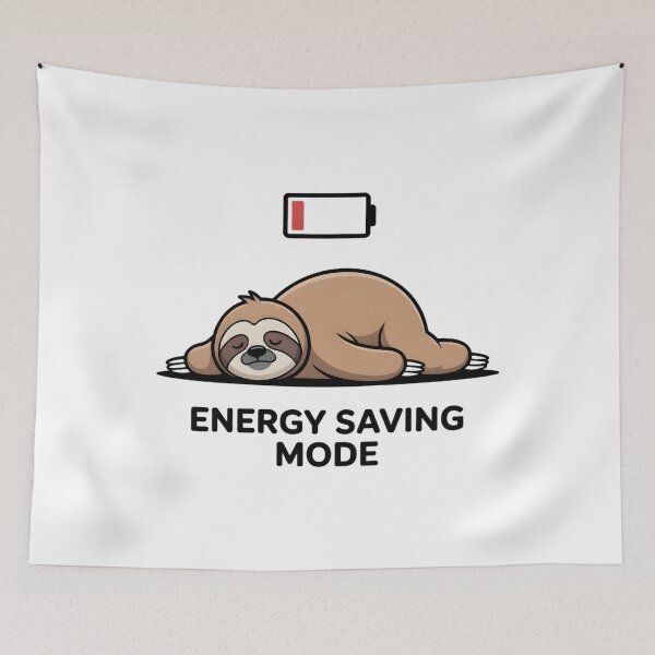 Item preview, Relatable Lazy Sloth Face Down Mental Health Rest Decal designed and sold by Mr-wow.