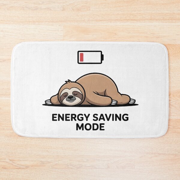 Item preview, Relatable Lazy Sloth Face Down Mental Health Rest Decal designed and sold by Mr-wow.