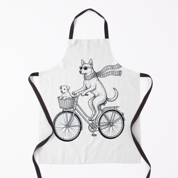 Item preview, Vintage Carolina Dog Riding Bike Bicycle Cycling Dog Lover designed and sold by DoodleTortle.