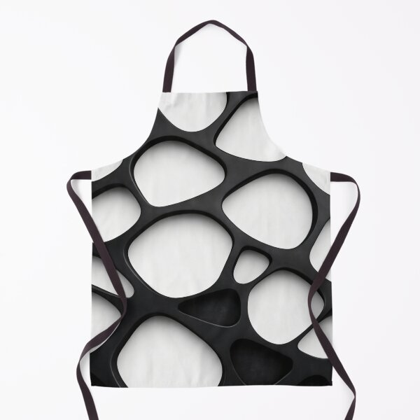Item preview, Black and White Organic Geometric Abstract Pattern designed and sold by Kaleidoscope Print.