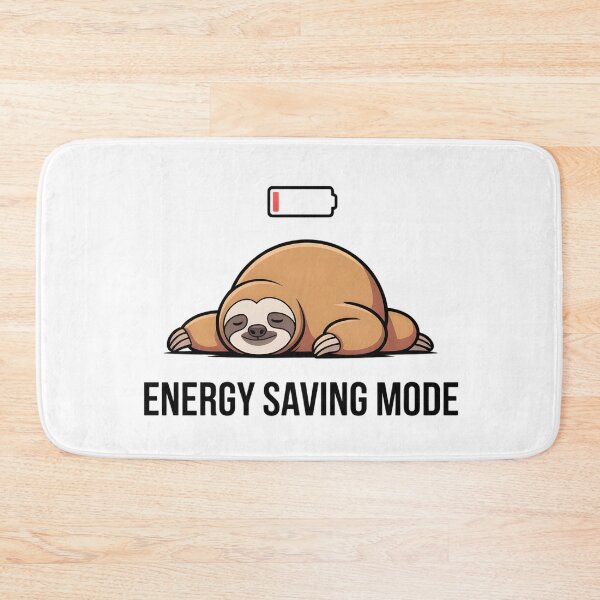 Item preview, Energy Saving Mode Sarcastic Humor Funny Animal Gift designed and sold by Mr-wow.