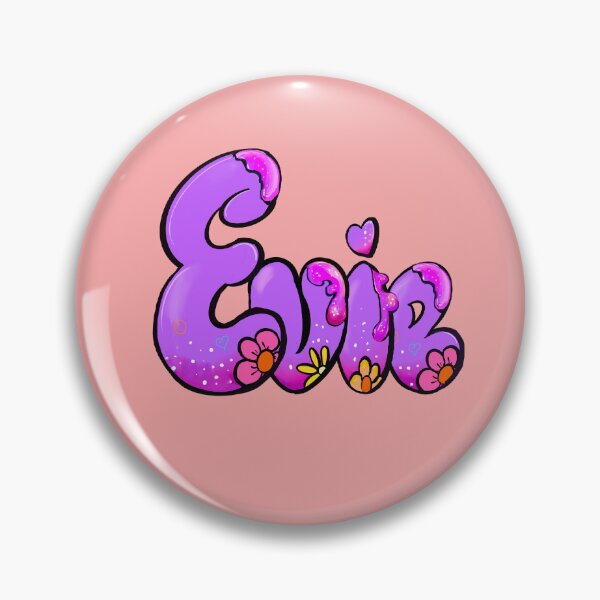 Item preview, Evie name with flowers - purple floral aesthetic  designed and sold by Artonmytee.