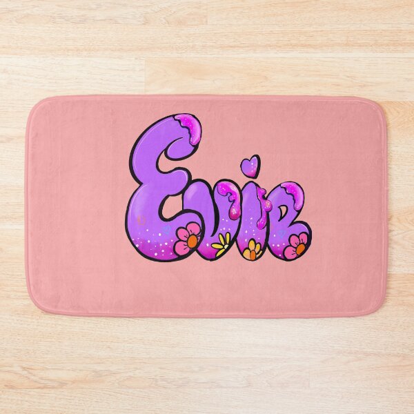 Item preview, Evie name with flowers - purple floral aesthetic  designed and sold by Artonmytee.