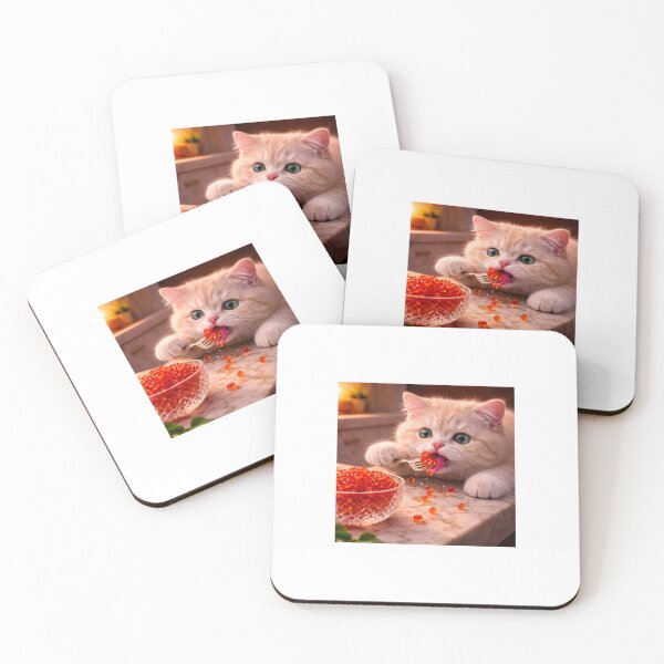 Item preview, Tiny Cat Tries Caviar designed and sold by LovelyCatGalaxy.