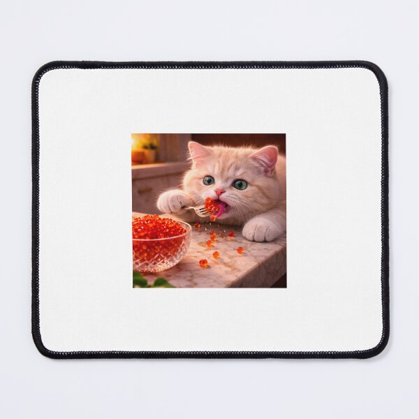 Item preview, Tiny Cat Tries Caviar designed and sold by LovelyCatGalaxy.