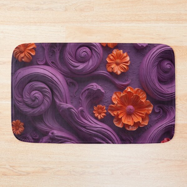 Item preview, Boho Floral 3D Vectortile Violet designed and sold by NK-Studios .