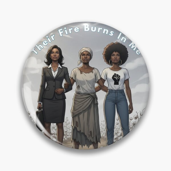 Item preview, Their Fire Burns In Me — Black Women Ancestors Legacy Art African American History Illustration designed and sold by nancysdaughter.