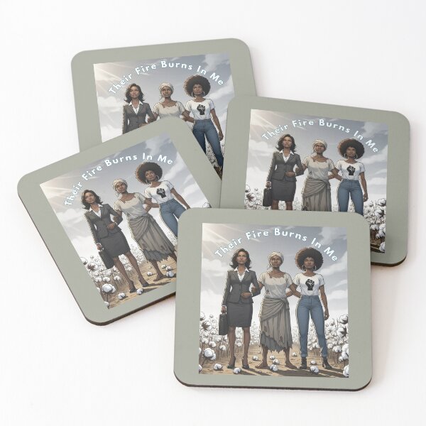 Item preview, Their Fire Burns In Me — Black Women Ancestors Legacy Art African American History Illustration designed and sold by nancysdaughter.