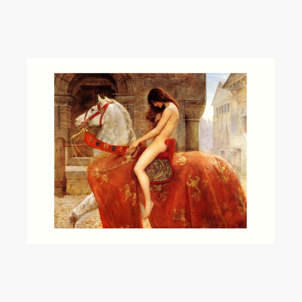 Lady Godiva. By John Collier, c. 1897. Art Print