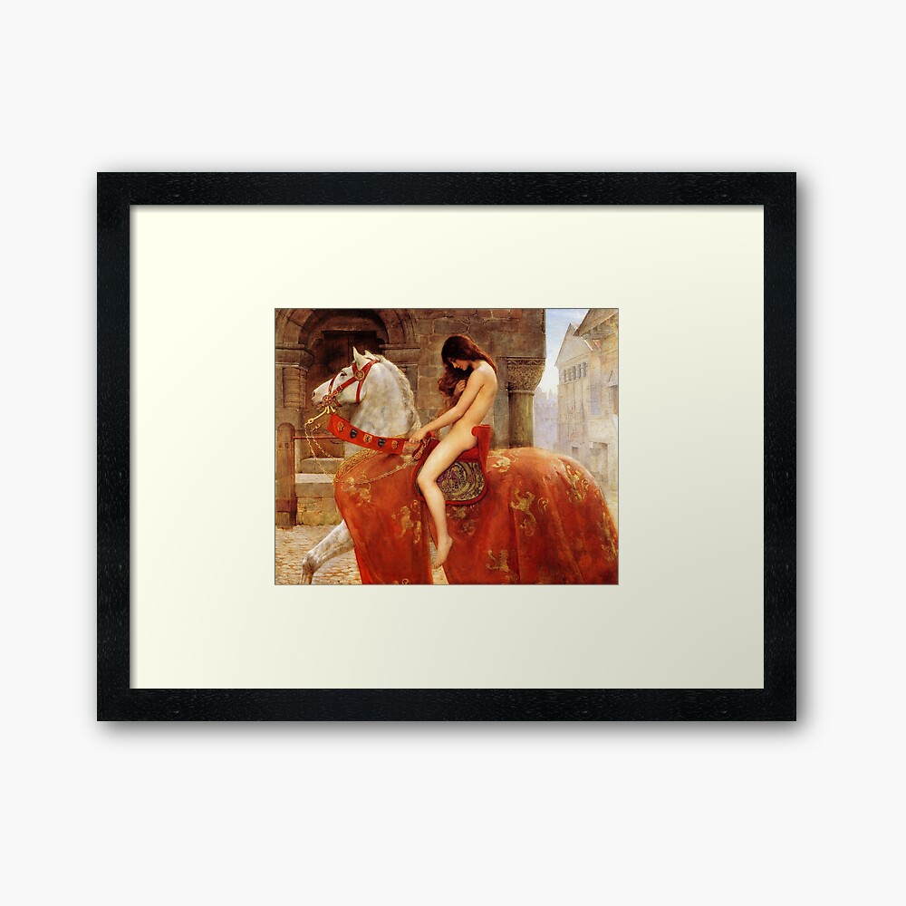 Lady Godiva By John Collier C 1897 Framed Art Print By Tomsredbubble Redbubble