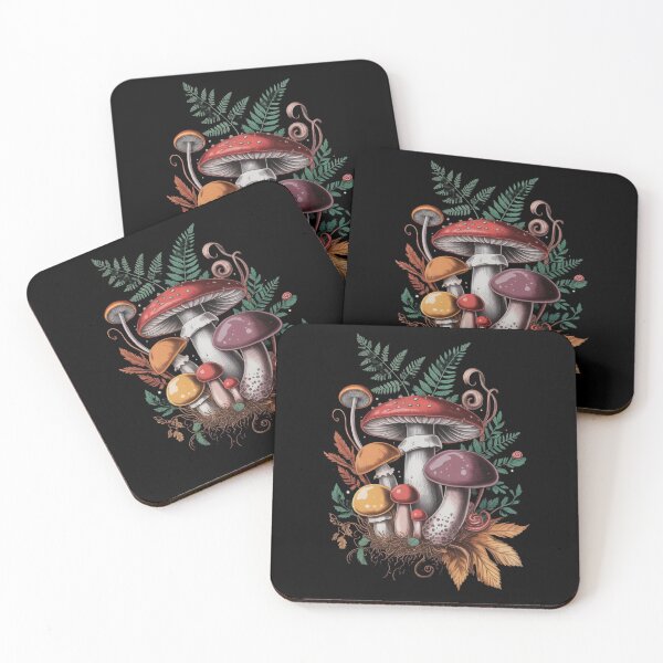 Item preview, Enchanted Forest Fungi Botanical Illustration designed and sold by Tom-Apex-Art.