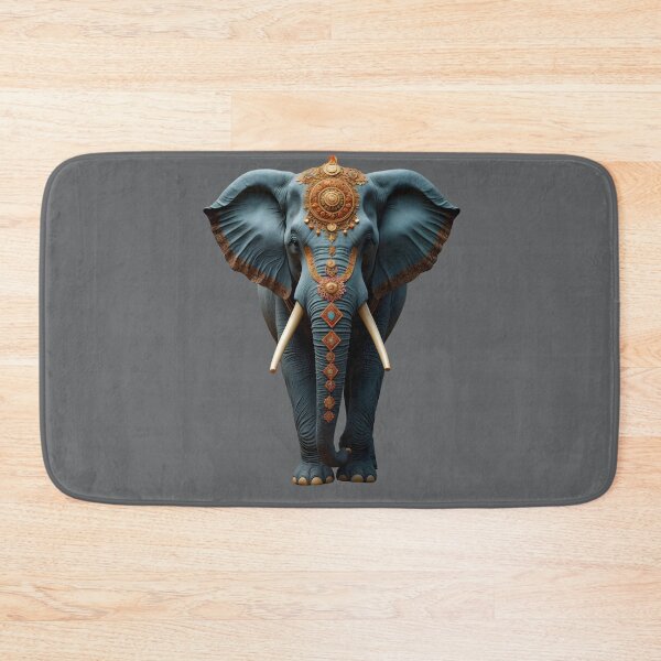 Item preview, Thai Elephant Boho Gold Blue designed and sold by NK-Studios .