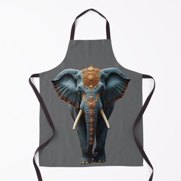 Item preview, Thai Elephant Boho Gold Blue designed and sold by NK-Studios .