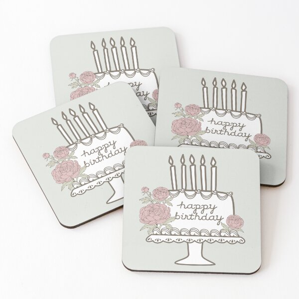 Item preview, kawaii birthday cake illustrate with november birth month flower designed and sold by storieslanguage.