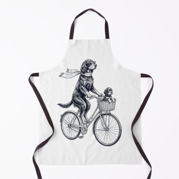 Item preview, Vintage Gordon Setter Riding Bike Bicycle Cycling Dog Lover designed and sold by DoodleTortle.