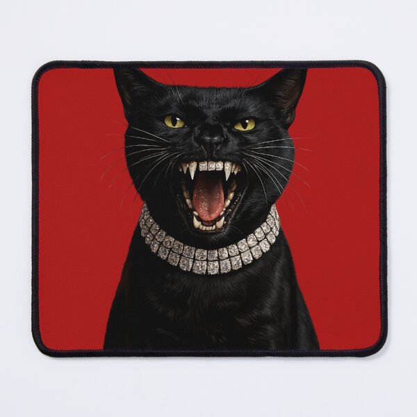 Item preview, Luxury Fierce Black Cat Diamond Collar designed and sold by ✸Mikaia✸.