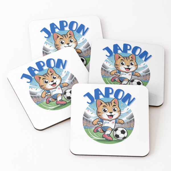 Item preview, Cute Japan Soccer Cat World Cup Fan,Funny Japanese Cat,Kawaii Japan Football designed and sold by wilson1223.