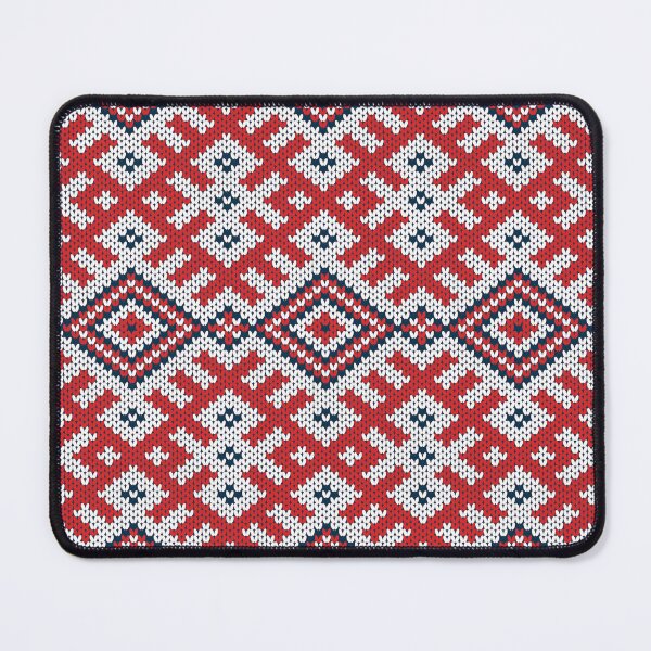 Item preview, Native American style cross-stitch pattern in red tones. designed and sold by Nengsang.