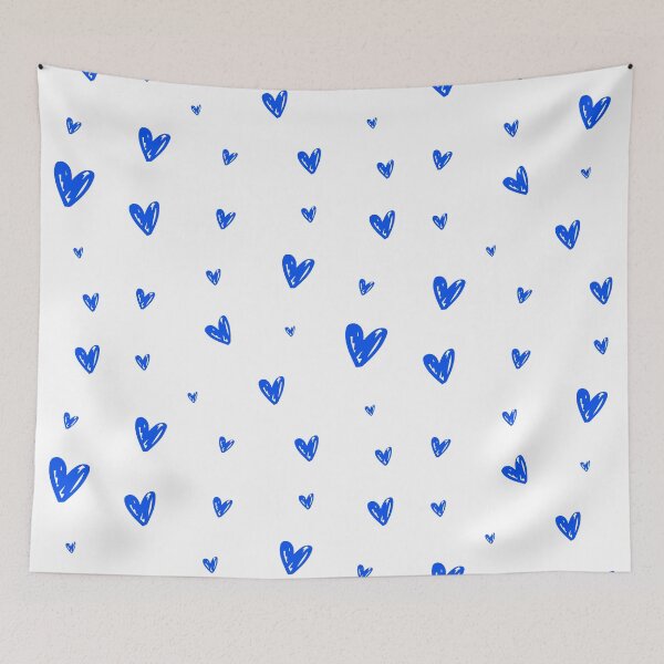 Item preview, Moroccan Blue Aesthetic Mini Hearts Pack designed and sold by Aesthetic Crew.