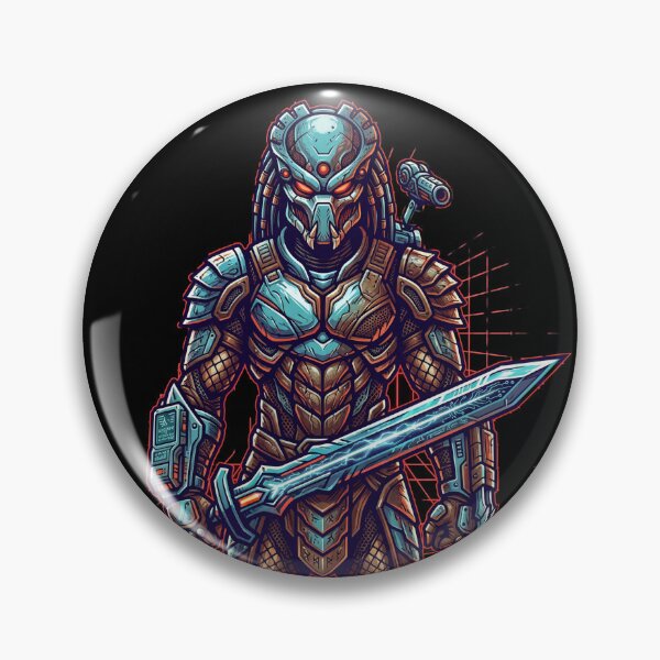 Item preview, Alien Hunter Warrior – Cyberpunk Sci-Fi Predator Design designed and sold by onlin3boutiqu3.