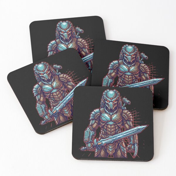Item preview, Alien Hunter Warrior – Cyberpunk Sci-Fi Predator Design designed and sold by onlin3boutiqu3.