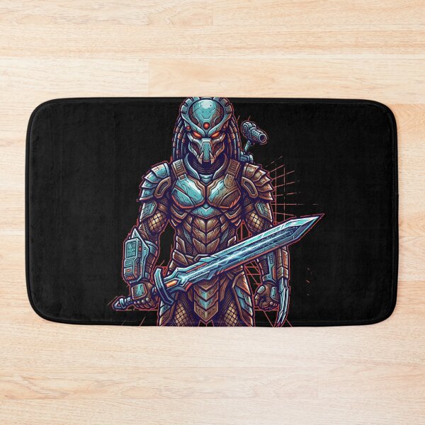 Item preview, Alien Hunter Warrior – Cyberpunk Sci-Fi Predator Design designed and sold by onlin3boutiqu3.