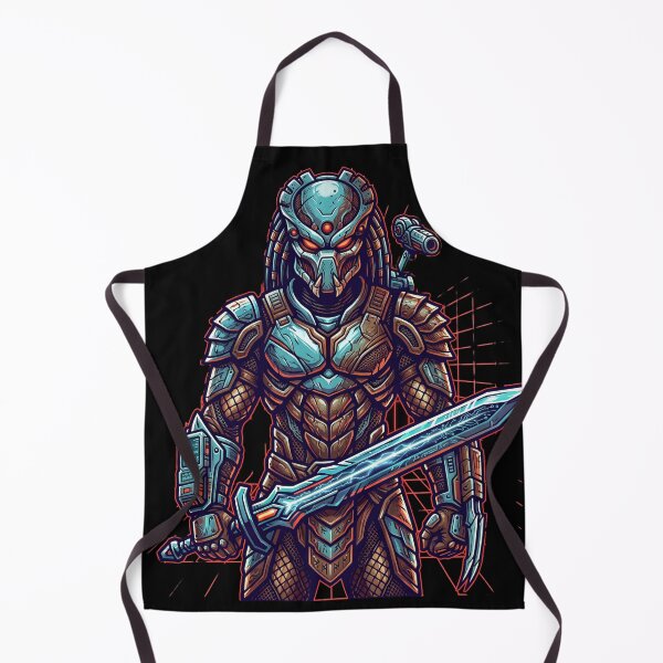 Item preview, Alien Hunter Warrior – Cyberpunk Sci-Fi Predator Design designed and sold by onlin3boutiqu3.