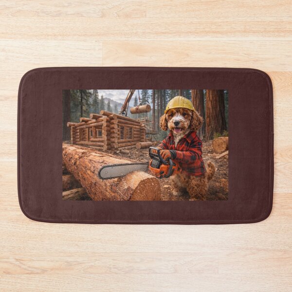 Item preview, Cockapoo Log Cabin Builder in the Forest designed and sold by Paul Thompson Photography.