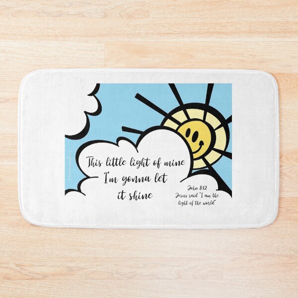 Item preview, This little light of mine shirt Christian kids sunday school song Smiling sunshine Let it shine Jesus said I am the light of the world designed and sold by FTLOG.