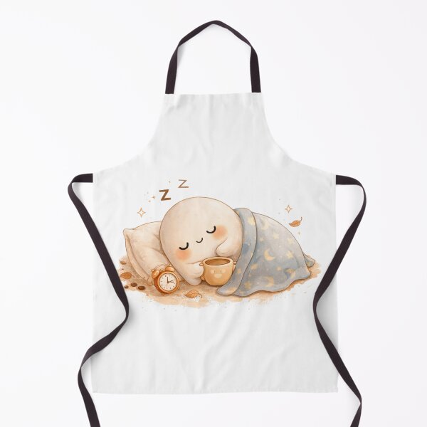 Item preview, Sleepy Ghost with Coffee | Cozy Cute Aesthetic | Kawaii Spooky Relaxing Design designed and sold by The Mood Index.