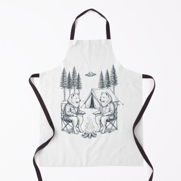 Item preview, Vintage Samoyed Camping UFO Dog Mom Dad Lover designed and sold by TerryConnells.