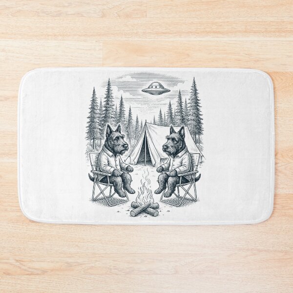 Item preview, Vintage Scottish Terrier Camping UFO Dog Mom Dad Lover designed and sold by TerryConnells.