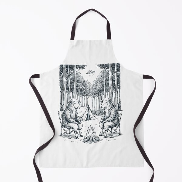 Item preview, Vintage Sheep Camping UFO Animal Lover designed and sold by TerryConnells.