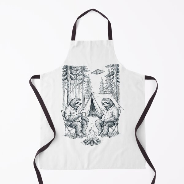 Item preview, Vintage Sloth Camping UFO Animal Lover designed and sold by TerryConnells.