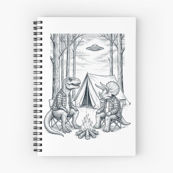 Item preview, Vintage T Rex Dinosaur Camping UFO Animal Lover designed and sold by TerryConnells.