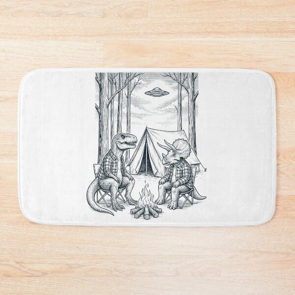 Item preview, Vintage T Rex Dinosaur Camping UFO Animal Lover designed and sold by TerryConnells.