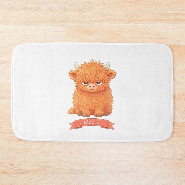 Item preview, Moo-d – Funny Highland Cow designed and sold by Creative and Humorous Arts.