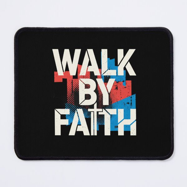 Item preview, Walk By Faith Modern Christian Grunge Art designed and sold by ZilosCo.