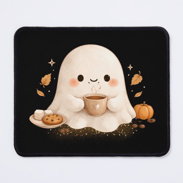 Item preview, Cozy Coffee Ghost | Cute Kawaii Aesthetic | Spooky Cute Cottagecore Design for Coffee Lovers designed and sold by The Mood Index.