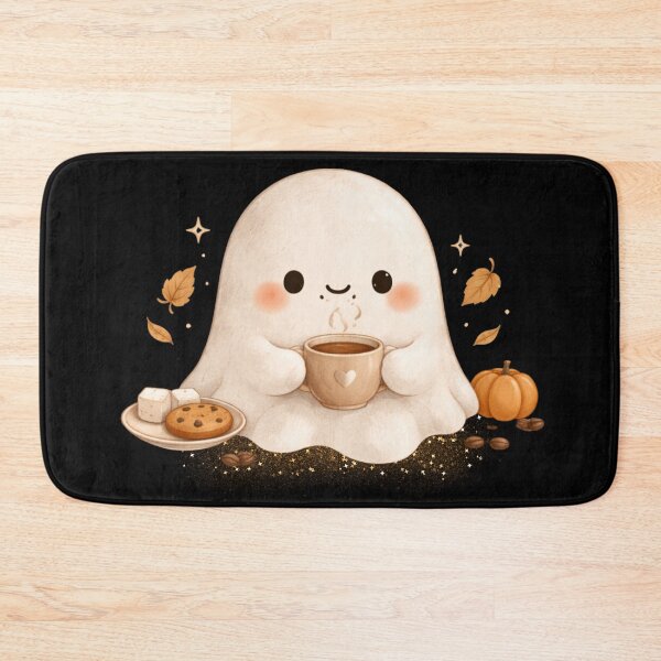 Item preview, Cozy Coffee Ghost | Cute Kawaii Aesthetic | Spooky Cute Cottagecore Design for Coffee Lovers designed and sold by The Mood Index.