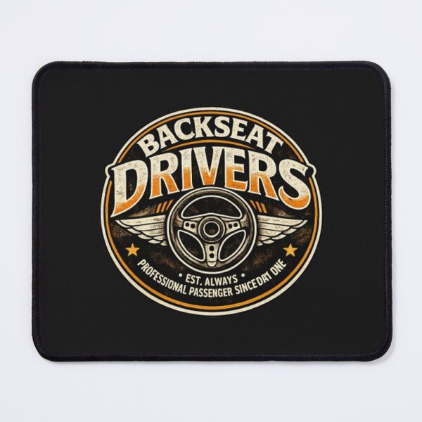 Item preview, Backseat Drivers Vintage Retro Car Shirt Funny Driving Humor Graphic Tee designed and sold by GhostDawgs.
