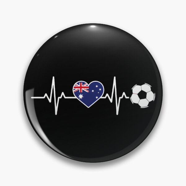 Item preview, Australia Soccer Heartbeat | Socceroos Fan designed and sold by dudelinart.